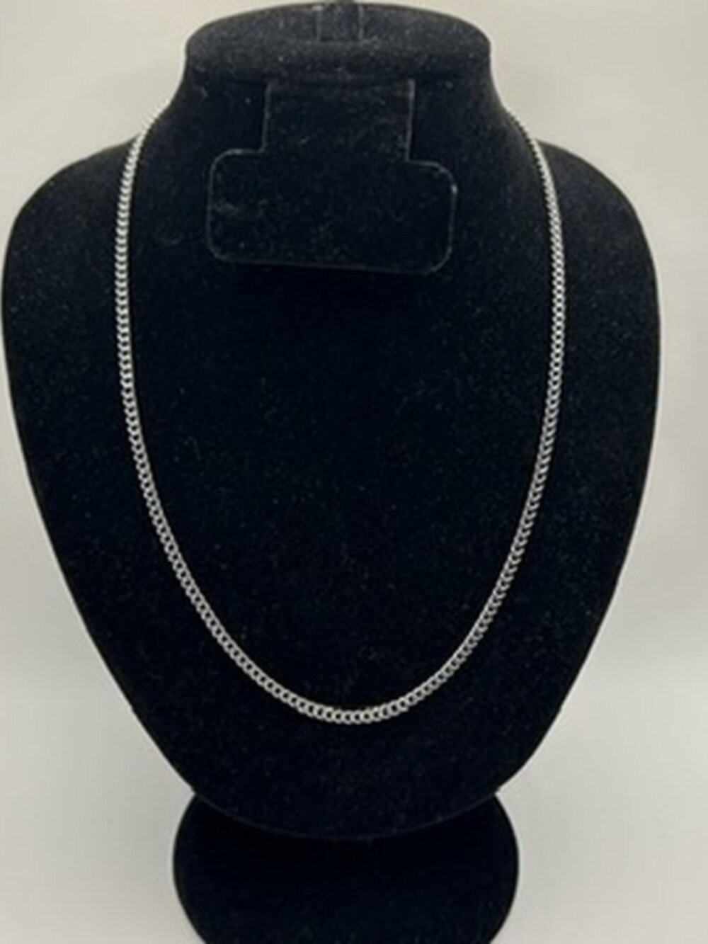 3mm Cuban Chain 24 Inch Real Silver Stainless Steel Plated Durable Waterproof